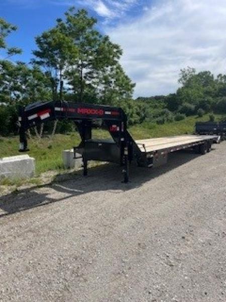 New 2027 MAXX-D LKX10240 102x40 25990 GVWR 5' Dovetail/MAXXD-Out Ramps Flatbed Trailer