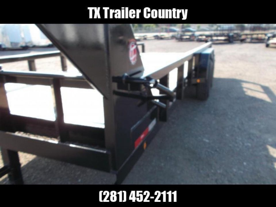 New 2026 Longhorn Trailers 83x20 Gooseneck 14K Utility Trailer / Lowboy Trailer / 7000# Axles / 3" Square Tubing / 5ft Heavy Duty Stand Up Ramps / LED Lights