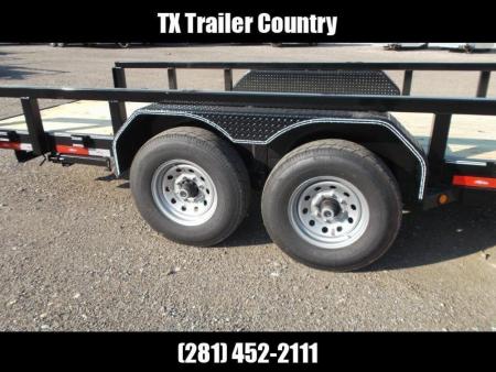 New 2026 Longhorn Trailers 83x20 Gooseneck 14K Utility Trailer / Lowboy Trailer / 7000# Axles / 3" Square Tubing / 5ft Heavy Duty Stand Up Ramps / LED Lights