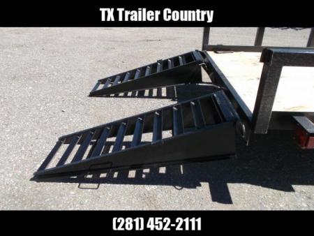 New 2026 Longhorn Trailers 83x20 Gooseneck 14K Utility Trailer / Lowboy Trailer / 7000# Axles / 3" Square Tubing / 5ft Heavy Duty Stand Up Ramps / LED Lights