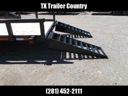 New 2026 Longhorn Trailers 83x20 Gooseneck 14K Utility Trailer / Lowboy Trailer / 7000# Axles / 3" Square Tubing / 5ft Heavy Duty Stand Up Ramps / LED Lights