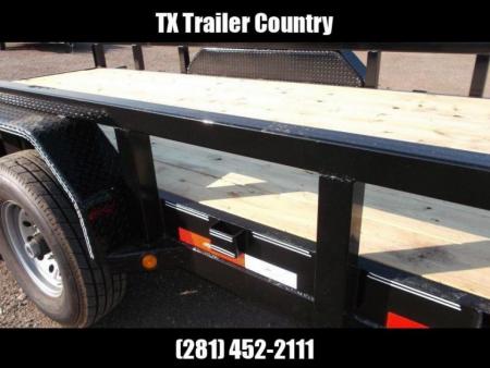 New 2026 Longhorn Trailers 83x20 Gooseneck 14K Utility Trailer / Lowboy Trailer / 7000# Axles / 3" Square Tubing / 5ft Heavy Duty Stand Up Ramps / LED Lights