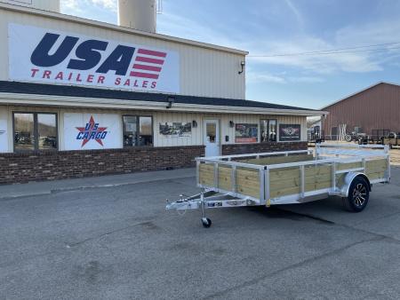 New 2025 H&H Trailers 76X12 Aluminum 3K Woodside Landscape Trailer