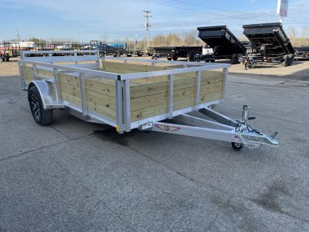 New 2025 H&H Trailers 76X12 Aluminum 3K Woodside Landscape Trailer