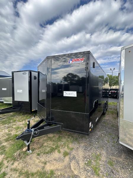 New 2026 Pace American 8.5 x 20 Outback DLX Flat Top V-Nose Car Hauler 10K