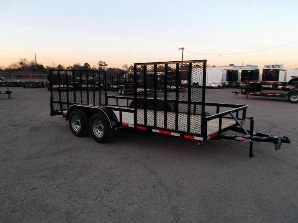 New 2026 Longhorn Trailers 83x16 Utility Trailer / ATV Trailer / Side by Side Trailer / 2" Bulldog Coupler / 4ft Rear Ramp / 4ft Side Load Ramp / Electric Brakes / Pipetop