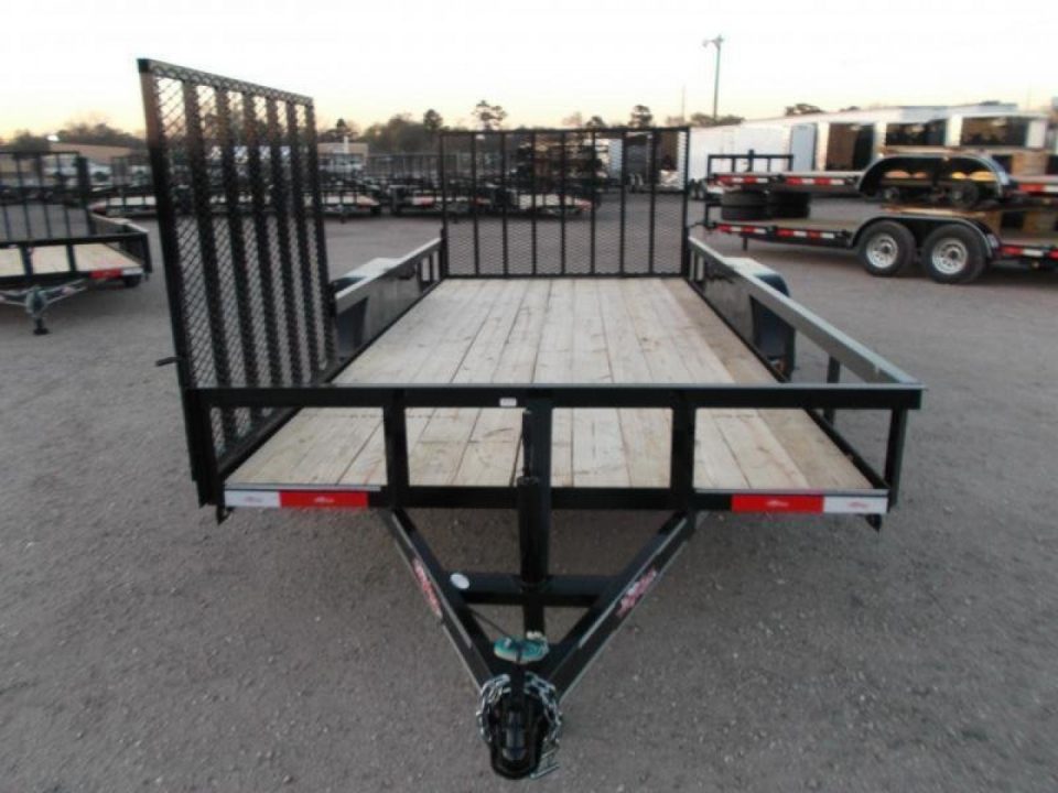New 2026 Longhorn Trailers 83x16 Utility Trailer / ATV Trailer / Side by Side Trailer / 2" Bulldog Coupler / 4ft Rear Ramp / 4ft Side Load Ramp / Electric Brakes / Pipetop