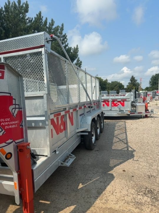New 2026 N&N Tri axle Gooseneck 23K Dump with hudraulic jacks and combo gate