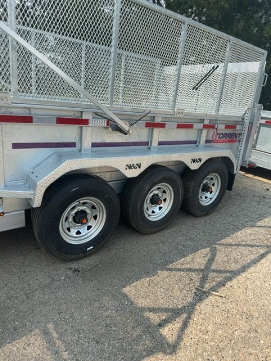 New 2026 N&N Tri axle Gooseneck 23K Dump with hudraulic jacks and combo gate