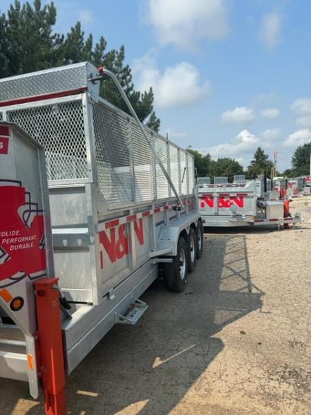 New 2026 N&N Tri axle Gooseneck 23K Dump with hudraulic jacks and combo gate