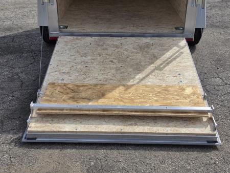 New 5 X 8 CARGO ENCLOSED ALL ALUMINUM REAR RAMP DOOR LIGHTNING 2027 SINGLE AXLE