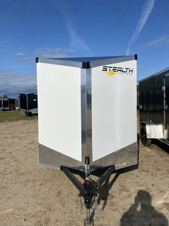 New 2026 Stealth Trailers 6X12 WHITE W RAMP 3K Cargo / Enclosed Trailer