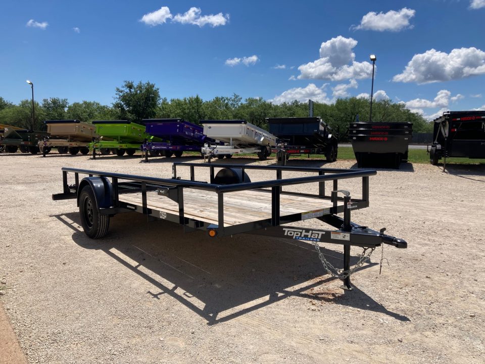 New 2026 Top Hat DSP 14' x 77" Utility Trailer
