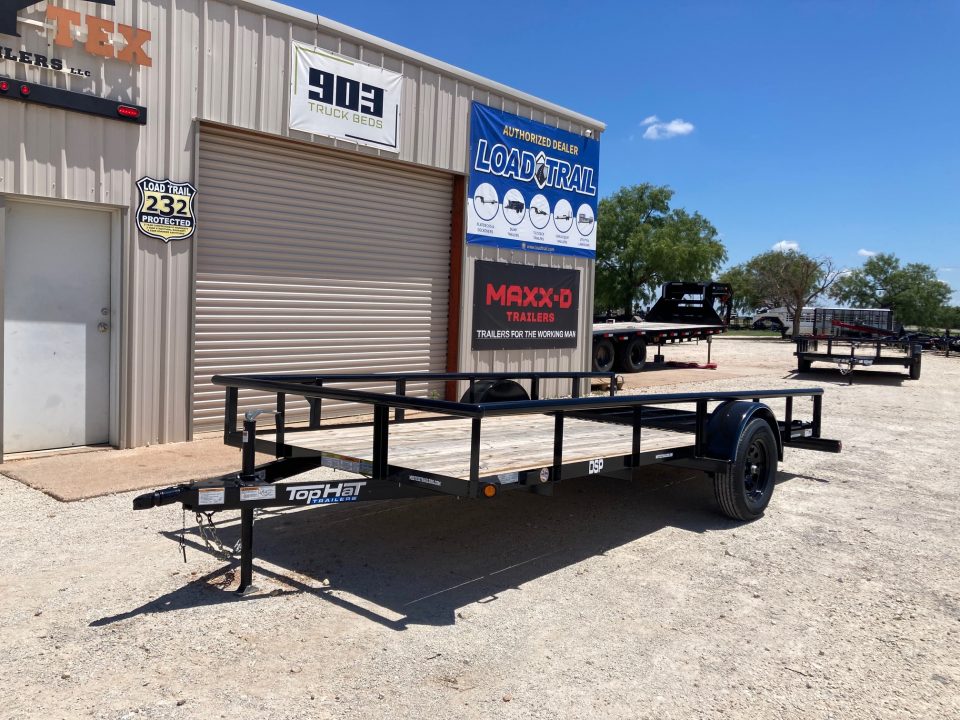 New 2026 Top Hat DSP 14' x 77" Utility Trailer