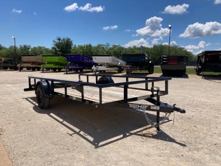 New 2026 Top Hat DSP 14' x 77" Utility Trailer