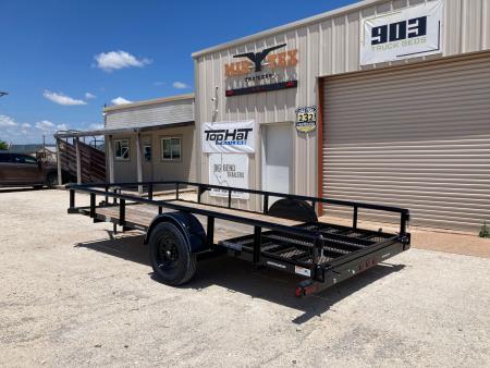 New 2026 Top Hat DSP 14' x 77" Utility Trailer