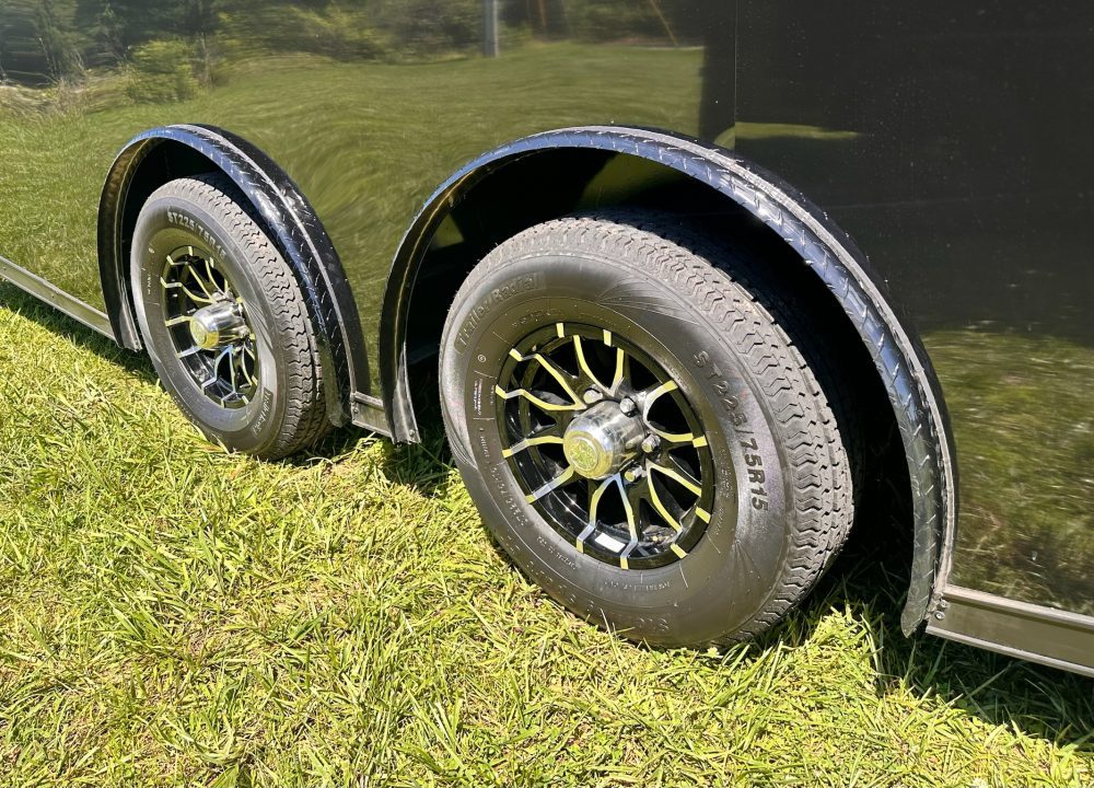 New 2026 Rock Solid 8.5x24 7'6" Interior Car Hauler-5200LB Torsion Axle-Black Poly- Blackout-Enclosed Car Hauler