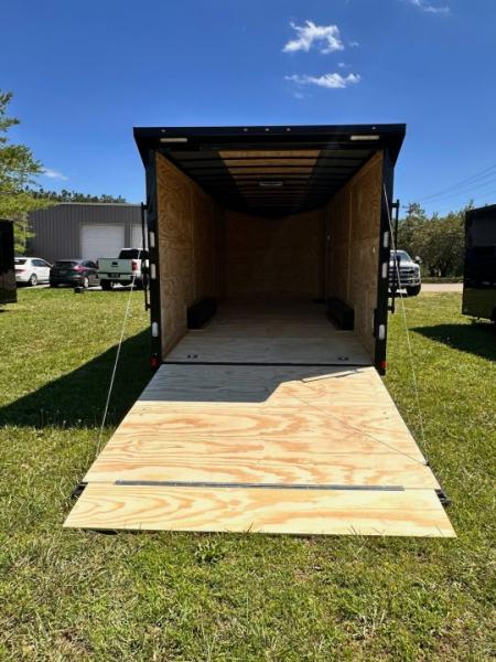 New 2026 Rock Solid 8.5x24 7'6" Interior Car Hauler-5200LB Torsion Axle-Black Poly- Blackout-Enclosed Car Hauler