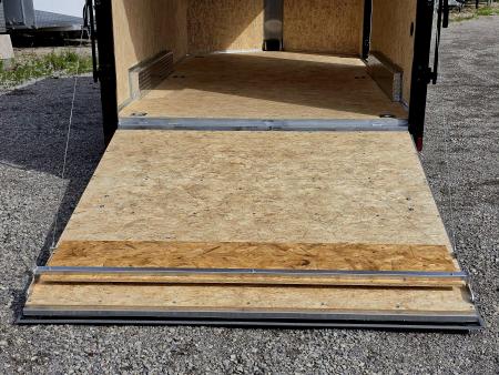 New 7.5 X 14 CARGO ENCLOSED TANDEM AXLE ALL ALUMINUM LIGHTNING 2027 REAR RAMP DOOR