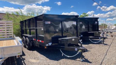 New 2027 Quality Steel and Aluminum 7x14 4' side Dump Trailer