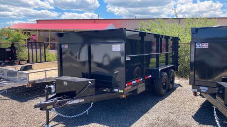 New 2027 Quality Steel and Aluminum 7x14 4' side Dump Trailer