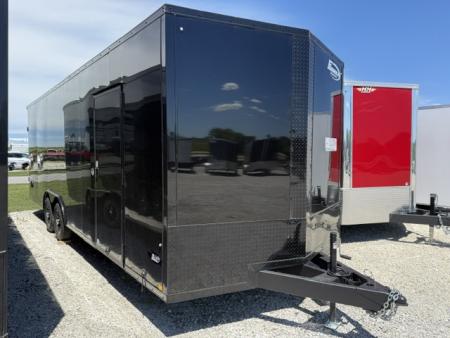 New 2026 Formula Blackout 8.5'x24' 10k Flat Top V-Nose Enclosed Cargo Trailer
