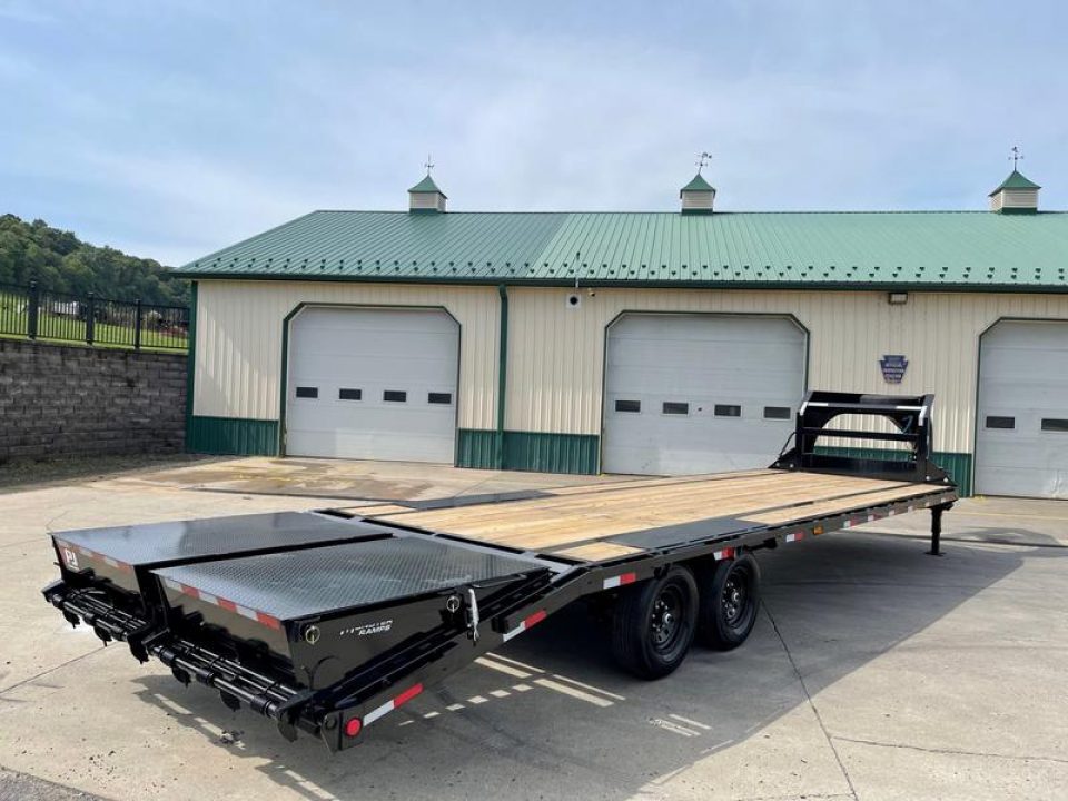 New PJ 30' Low-Pro Gooseneck w/Monster Ramps