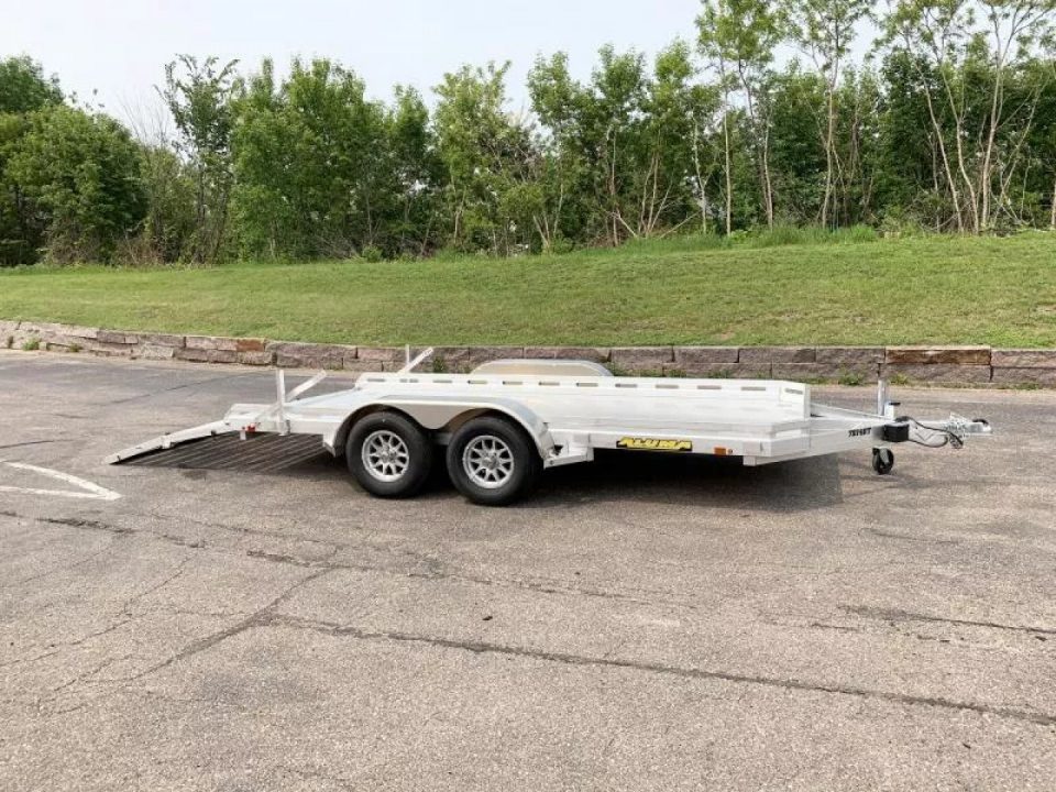 New 2027 Aluma 78x14 ATV Trailer - Bi-Fold Ramp!
