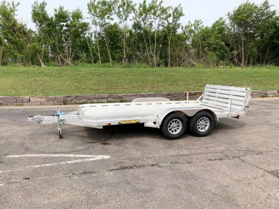 New 2027 Aluma 78x14 ATV Trailer - Bi-Fold Ramp!