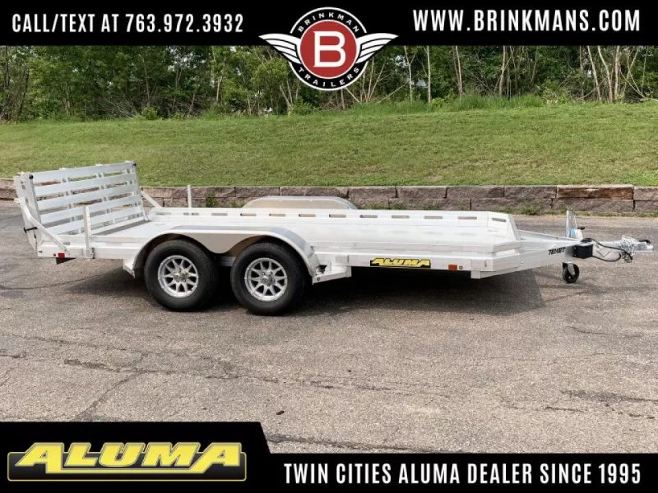 New 2027 Aluma 78x14 ATV Trailer - Bi-Fold Ramp!