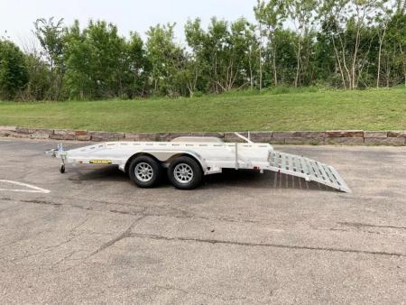 New 2027 Aluma 78x14 ATV Trailer - Bi-Fold Ramp!