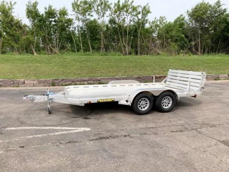 New 2027 Aluma 78x14 ATV Trailer - Bi-Fold Ramp!