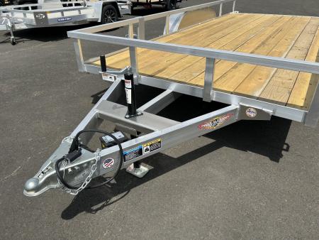 New 2026 H&H Trailers 7x14 Open Aluminum Tandem Axle Utility Trailer 7K GVWR