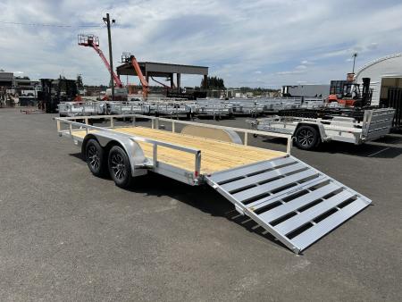 New 2026 H&H Trailers 7x14 Open Aluminum Tandem Axle Utility Trailer 7K GVWR