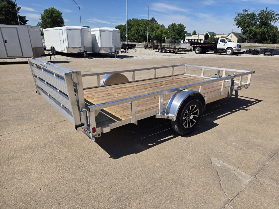 New 2026 H&H Trailers 82x14 Aluminum Rail Side 3K Utility Trailer