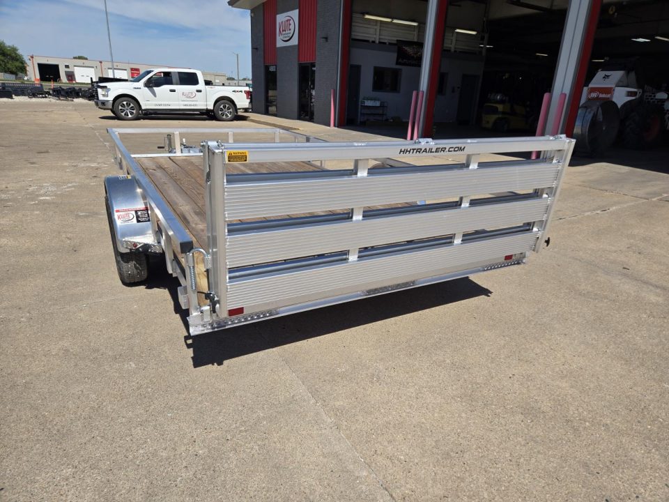 New 2026 H&H Trailers 82x14 Aluminum Rail Side 3K Utility Trailer