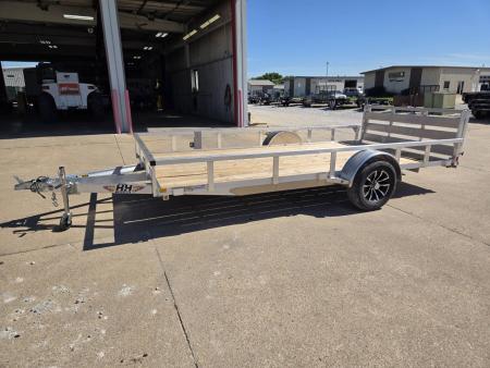 New 2026 H&H Trailers 82x14 Aluminum Rail Side 3K Utility Trailer