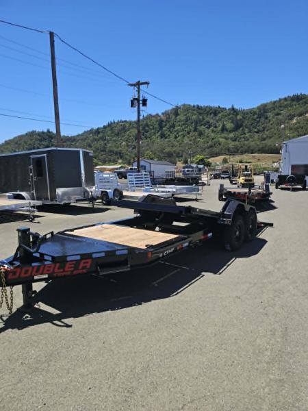 New SALE! SPLIT-TILT 2027 DOUBLE A CT147-20 82 X20' 14,000 GVWR EQUIPMENT TRAILER FENDER GUARDS