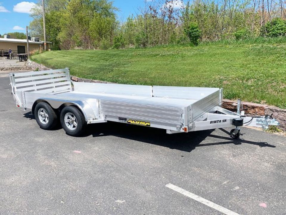 New 2027 Aluma 8116TA-EL-R-BT-SR ATV Trailer