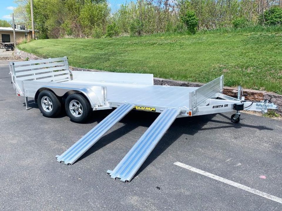 New 2027 Aluma 8116TA-EL-R-BT-SR ATV Trailer