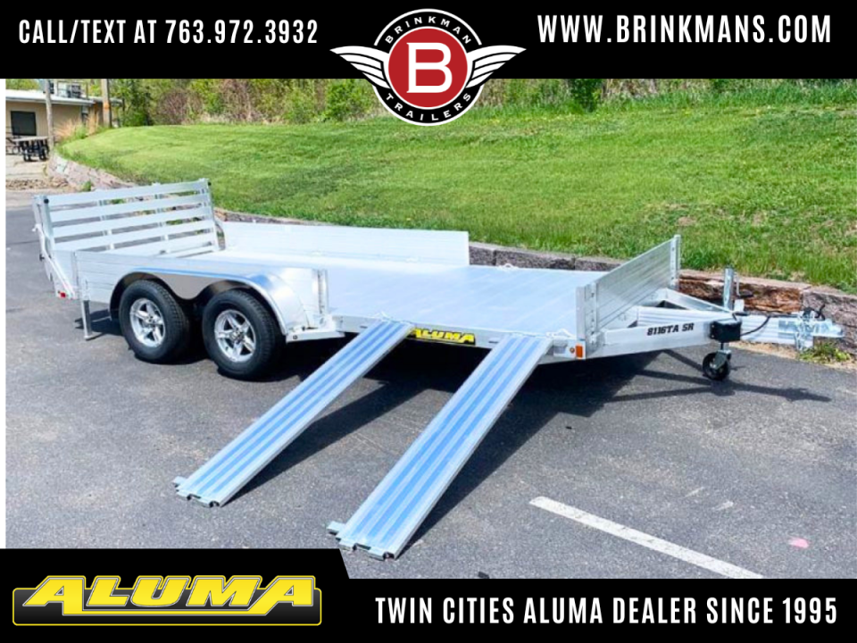 New 2027 Aluma 8116TA-EL-R-BT-SR ATV Trailer