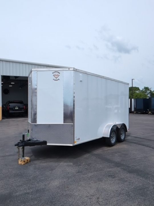 New 2026 Diamond Cargo 7' x 14' TA  V-Nose Enclosed Trailer / 5 Year Warranty