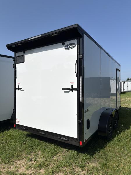 New 2026 ITI Cargo 7 X 16 XE Flat Top V-Nose 7K (Composite White/Black Trim)