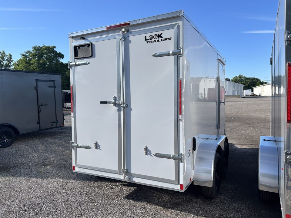 New 2026 Pace American 6 X 12 TANDEM AXLE ENCLOSED CARGO TRAILER BARN DOORS 7K GVWR