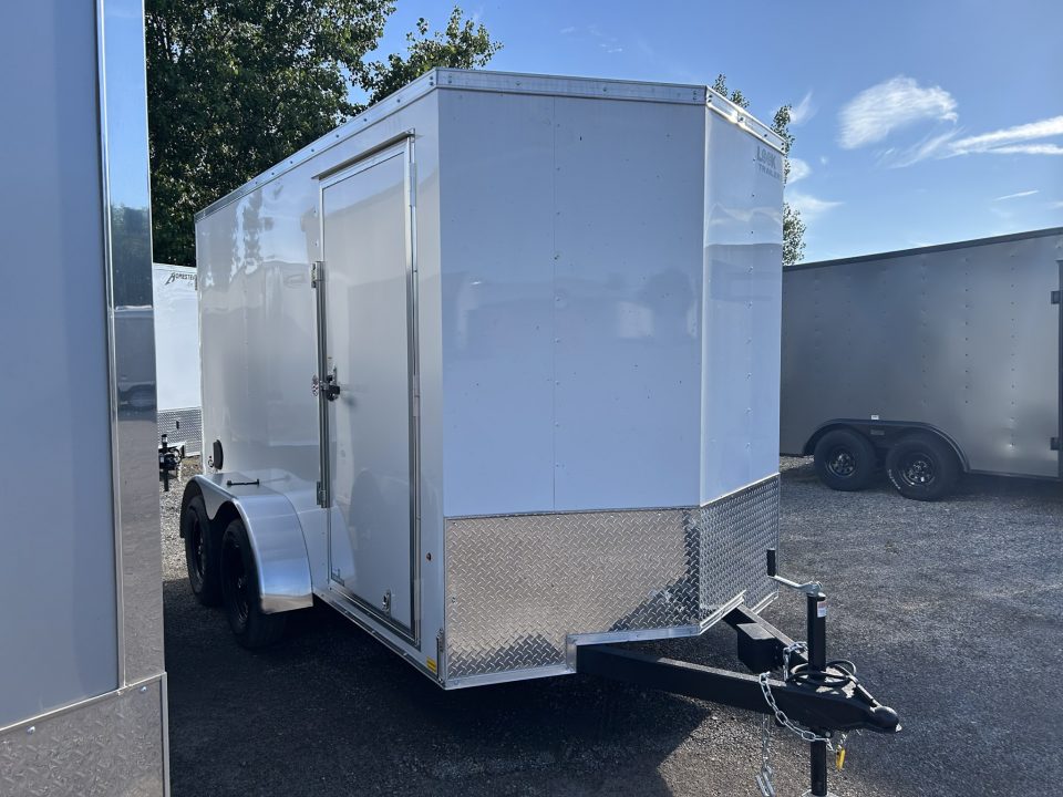 New 2026 Pace American 6 X 12 TANDEM AXLE ENCLOSED CARGO TRAILER BARN DOORS 7K GVWR