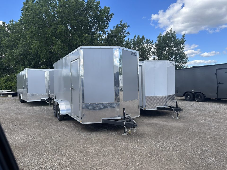 New 2026 Pace American 7 X 16 FT V-NOSE ENCLOSED CARGO TRAILER 7 FT INTERIOR RAMP DOOR