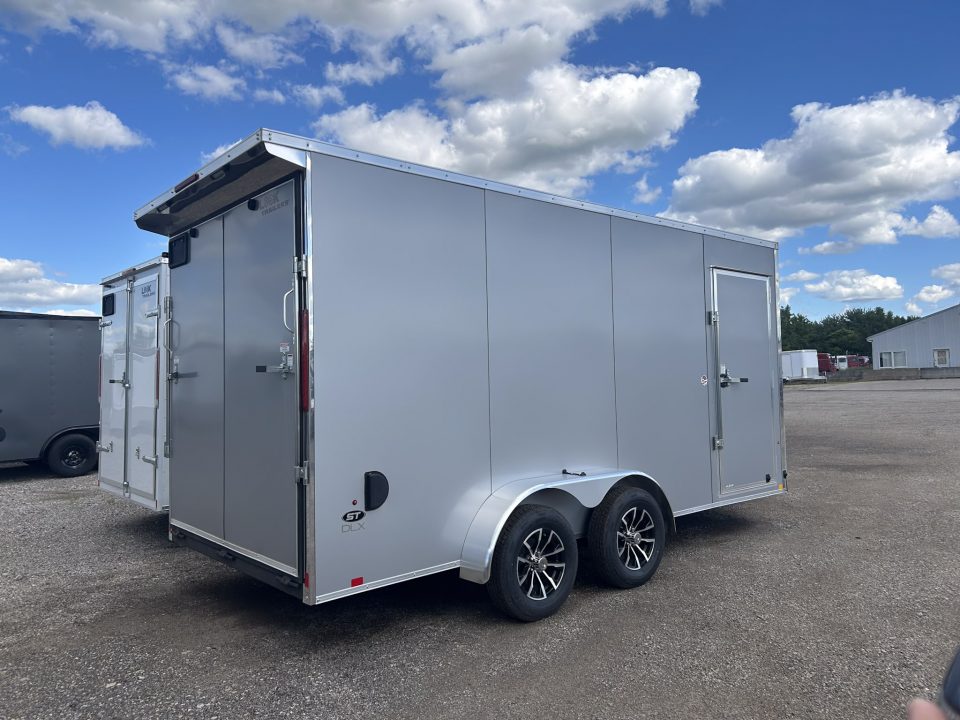 New 2026 Pace American 7 X 16 FT V-NOSE ENCLOSED CARGO TRAILER 7 FT INTERIOR RAMP DOOR