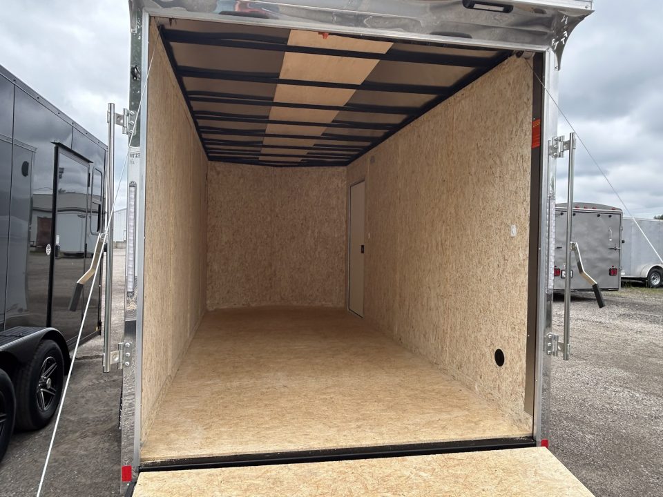 New 2026 Pace American 7 X 16 FT V-NOSE ENCLOSED CARGO TRAILER 7 FT INTERIOR RAMP DOOR