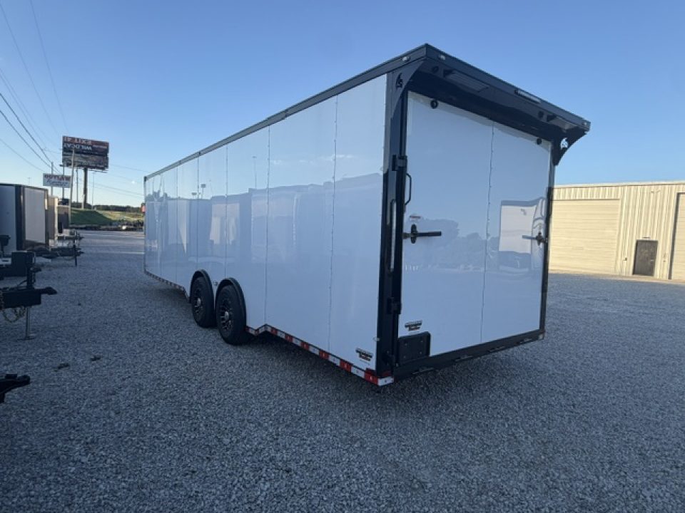 New Outlaw Light Race 8.5x28 12k White/Black Trim PKG W/ RS Cabinets