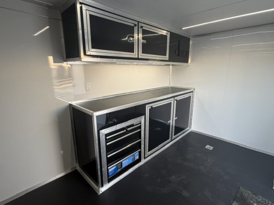 New Outlaw Light Race 8.5x28 12k White/Black Trim PKG W/ RS Cabinets